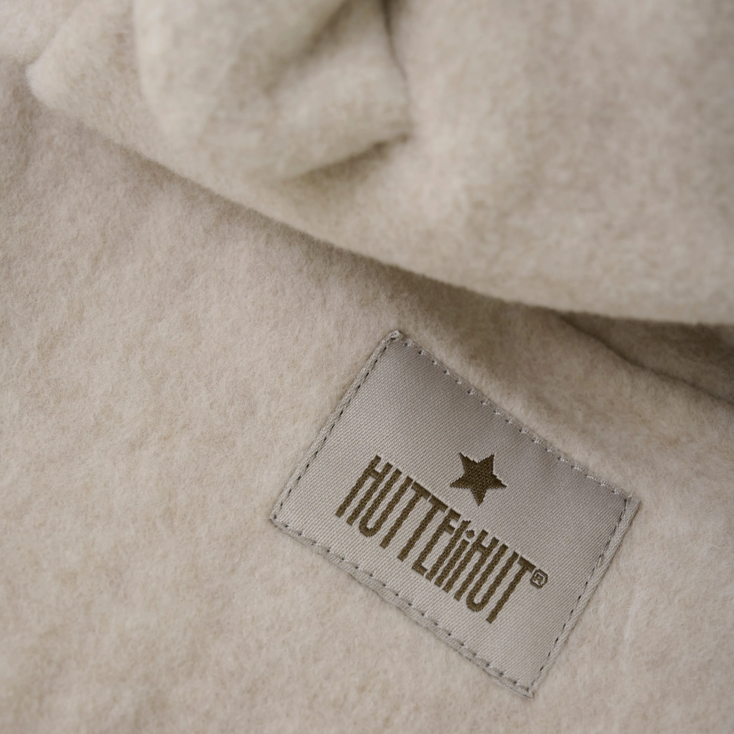 (480396) Jacket Ears Cotton Fleece - Camel Melange