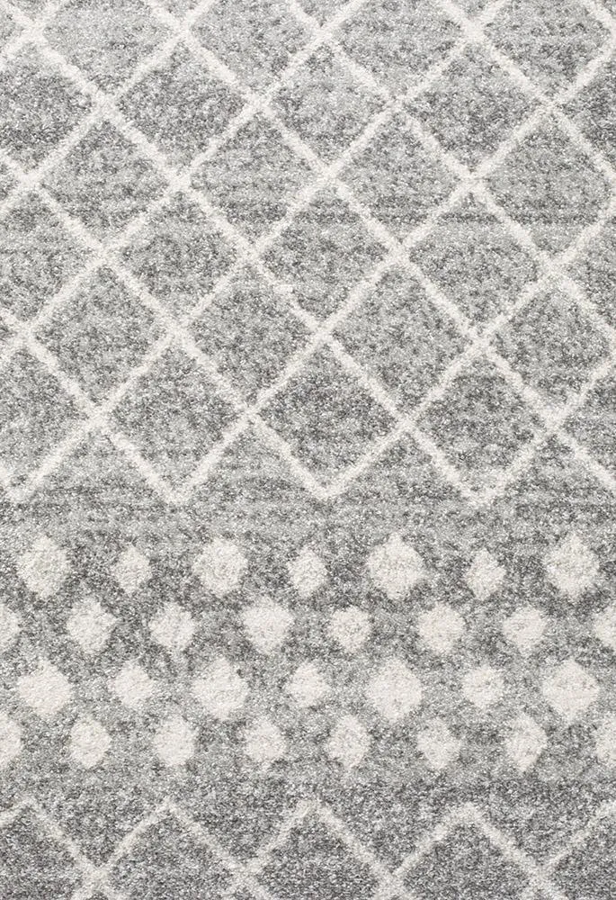 Aladdin Abby Silver Tribal Runner Rug