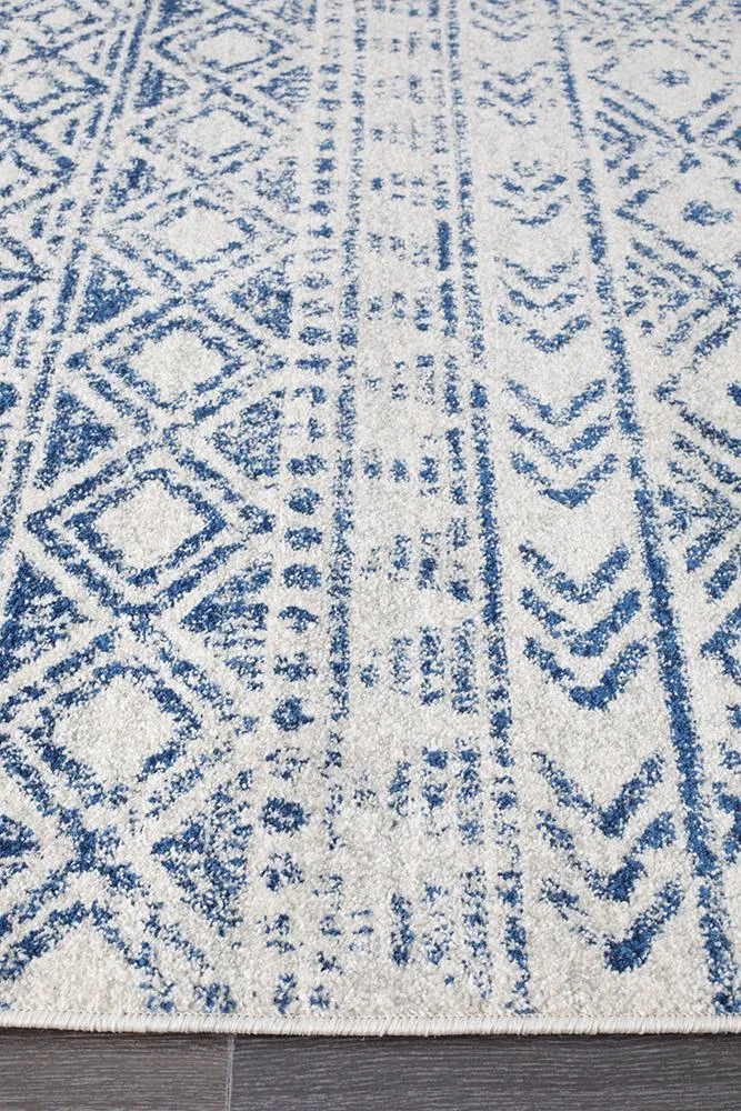 Aladdin Aliya White Blue Rustic Rug-230X160CM