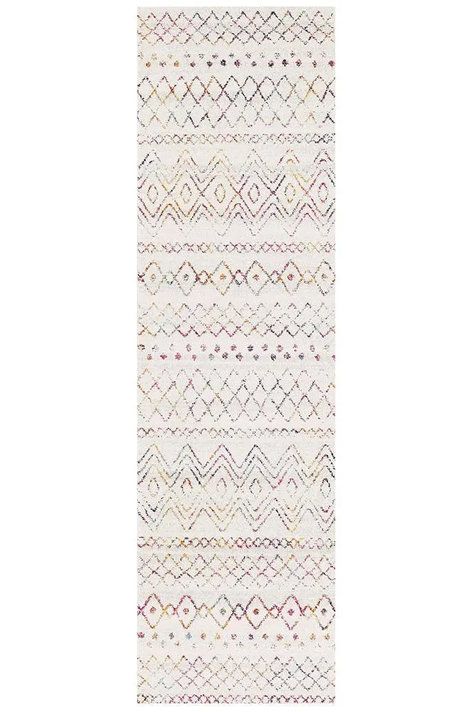 Aladdin Iman Multi Rustic Tribal Runner Rug