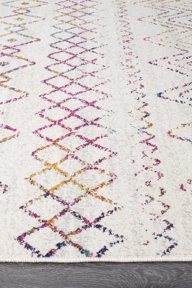 Aladdin Iman Multi Rustic Tribal Runner Rug
