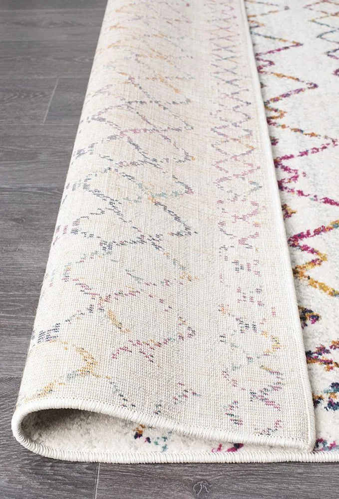 Aladdin Iman Multi Rustic Tribal Runner Rug
