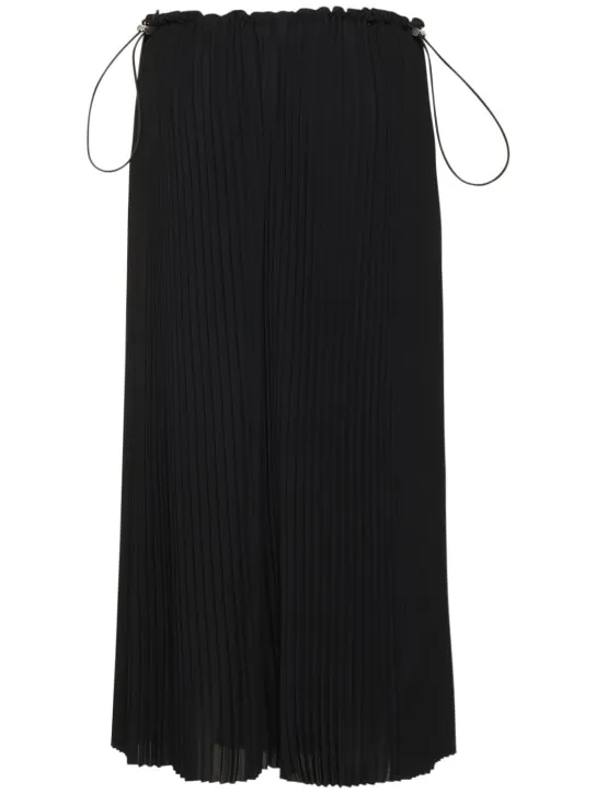 Balenciaga   Tube pleated drawstring skirt 