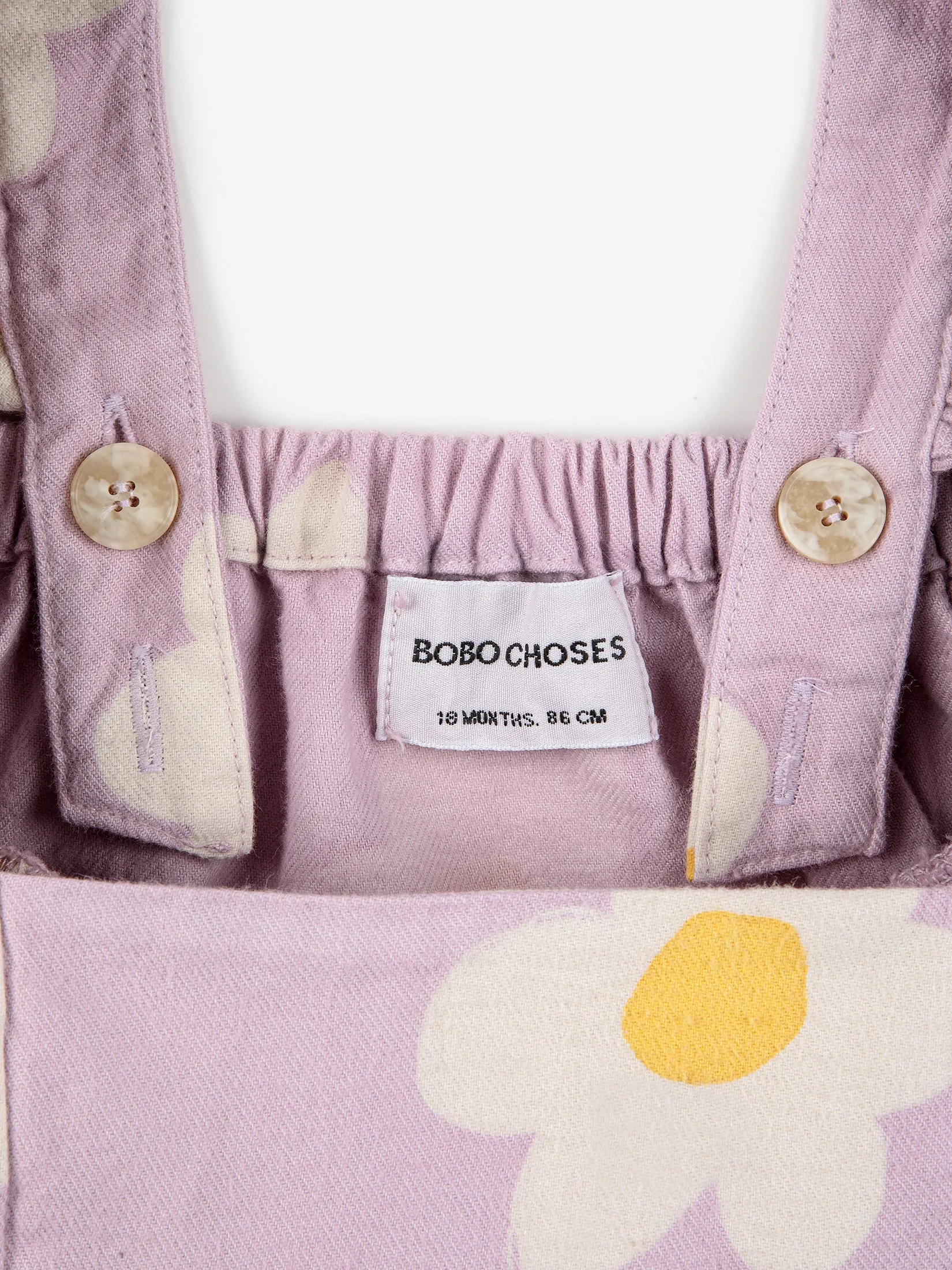 Bobo Choses Baby big flower all over woven overall