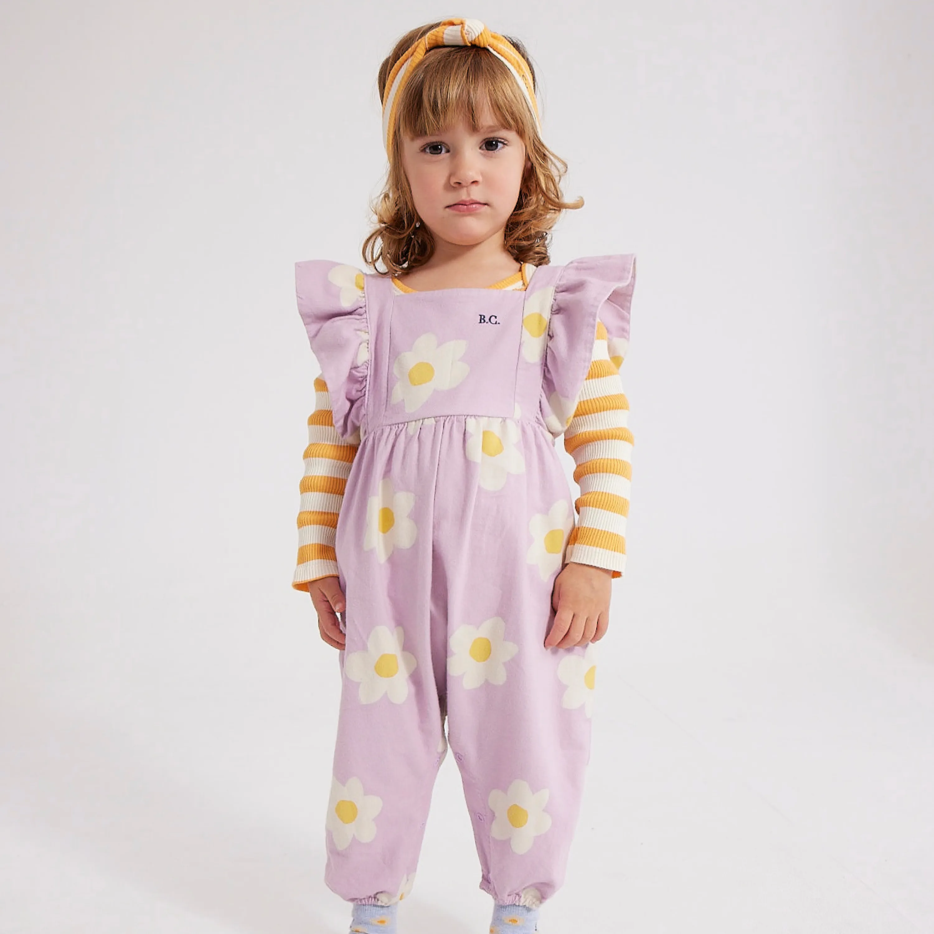 Bobo Choses Baby big flower all over woven overall