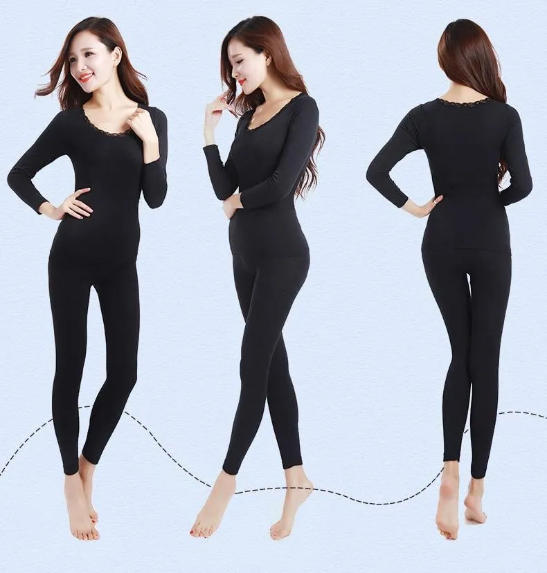 Body Shaping Thermal Underwear Set - Women's