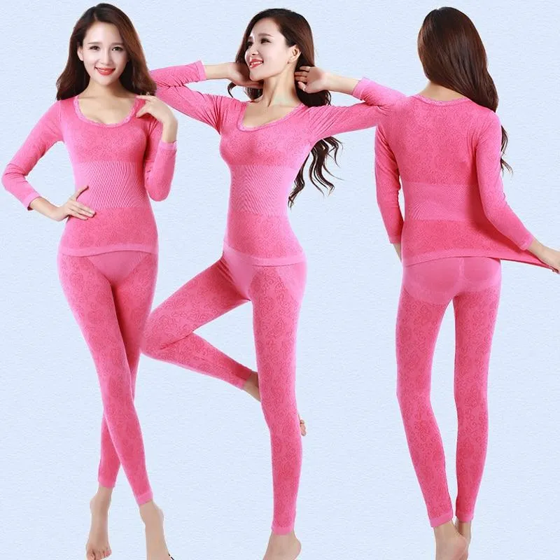 Body Shaping Thermal Underwear Set - Women's