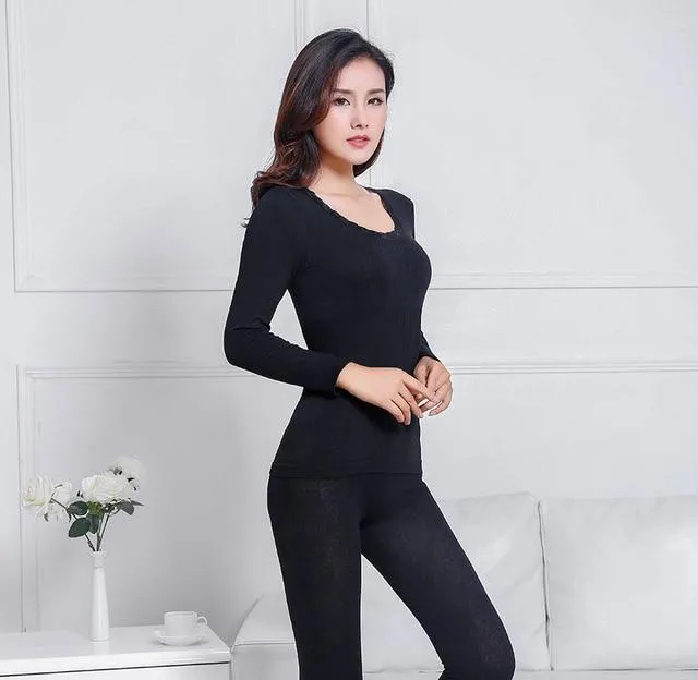 Body Shaping Thermal Underwear Set - Women's