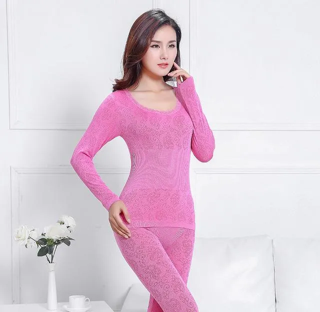 Body Shaping Thermal Underwear Set - Women's