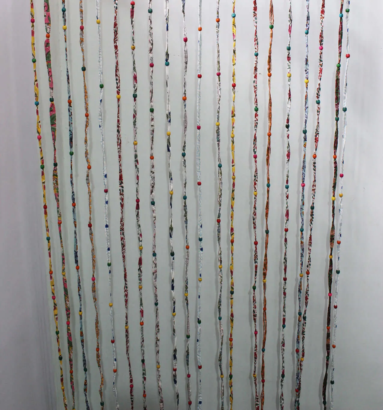 Bohemian Hippy Beaded Doorway Garland Rod Pocket Curtains Multicolour Boho Home Decor