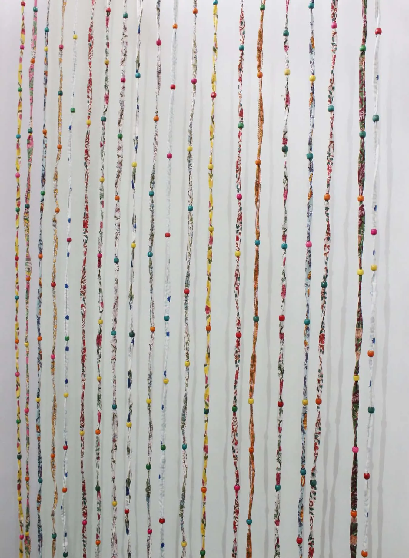 Bohemian Hippy Beaded Doorway Garland Rod Pocket Curtains Multicolour Boho Home Decor