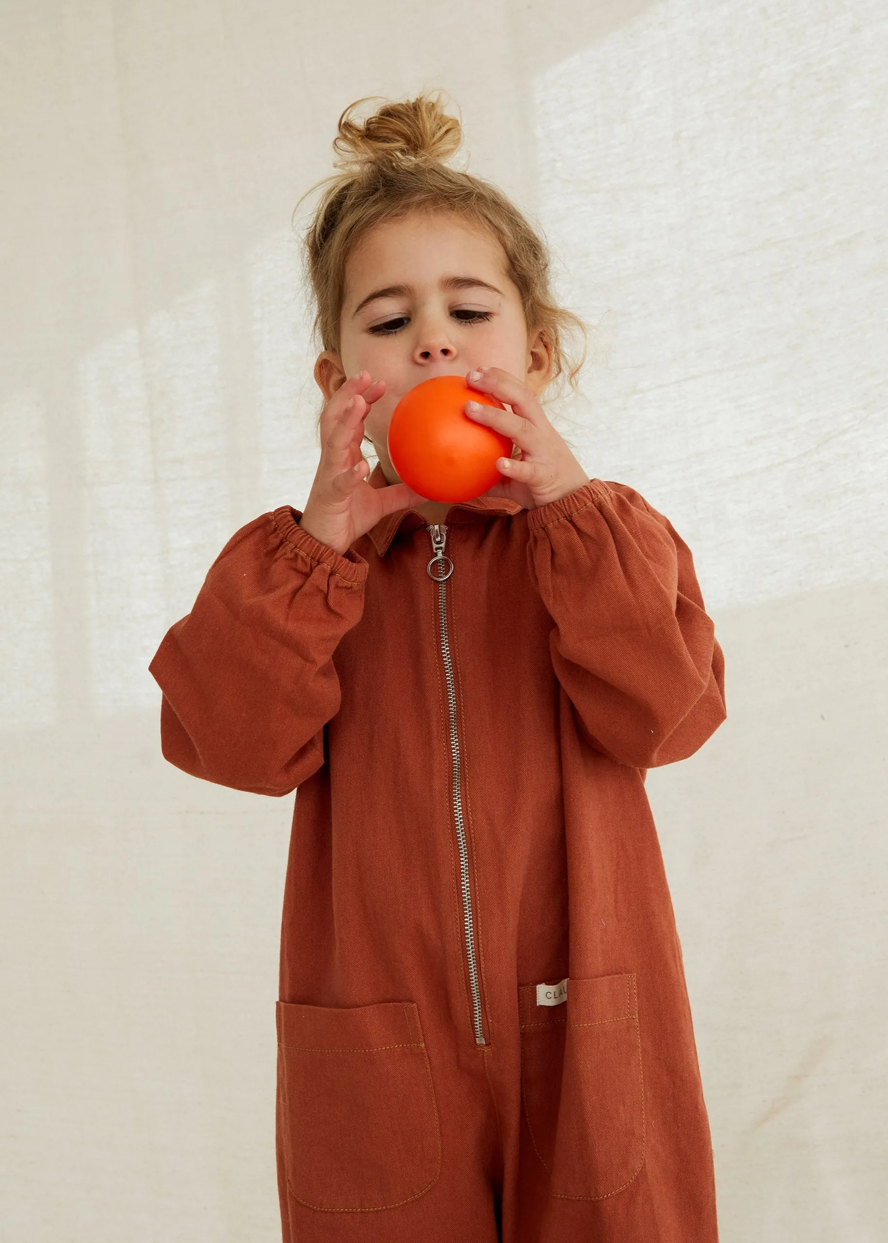 Boiler Suit Romper - Russet