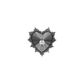 BUDDHA JEWELRY BAD ROMANCE - CZ   RHODIUM - THREADLESS END