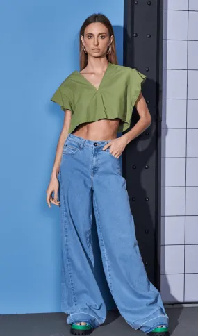 Calça Jeans Pantalona Oversized Colcci