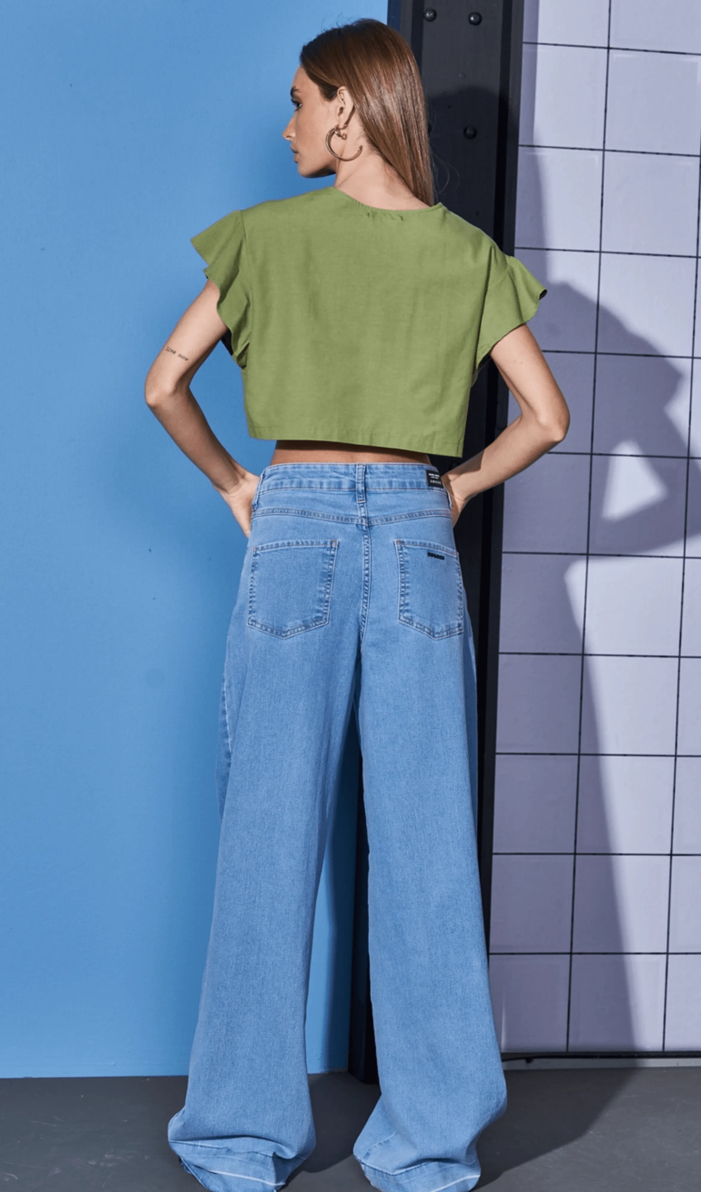 Calça Jeans Pantalona Oversized Colcci