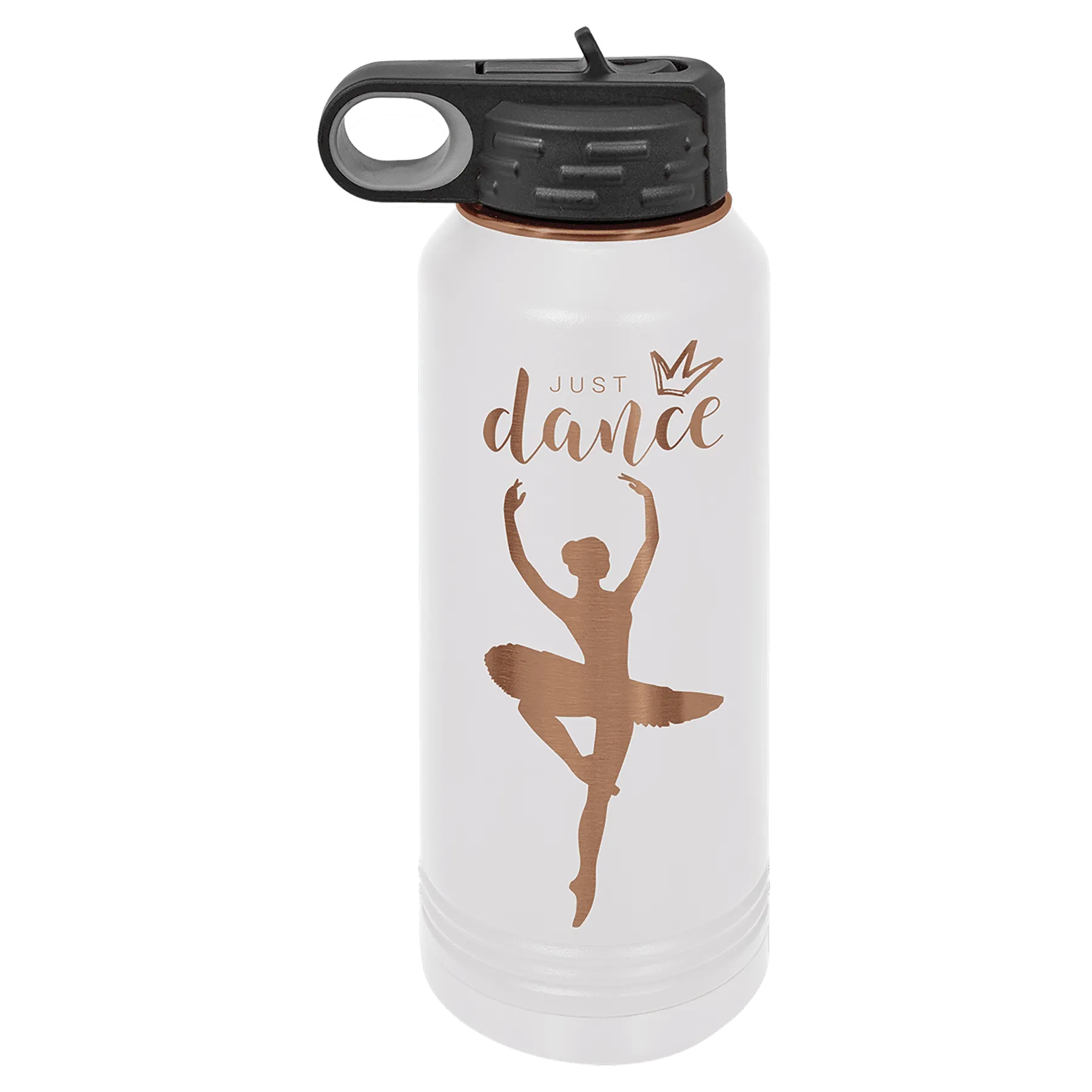 Copper Ion-Plated 32 oz Stainless Steel Powder Coated Blank Insulated Sport Water Bottle Polar Camel
