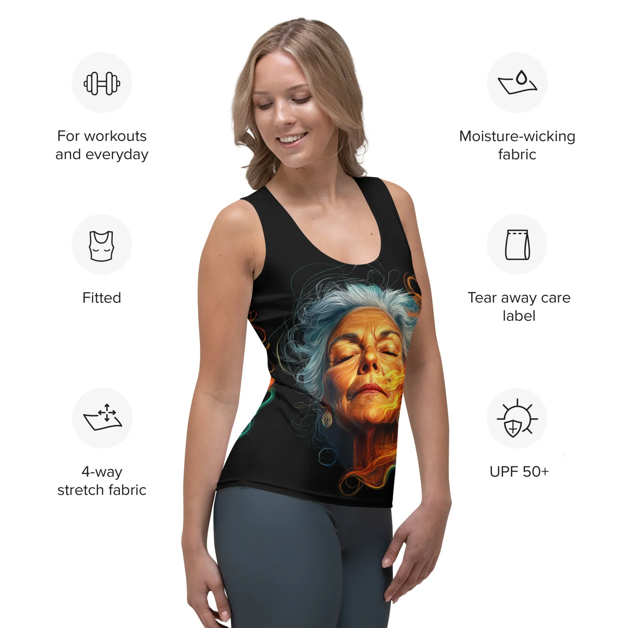 Divine Glow Sublimation Cut & Sew Tank Top