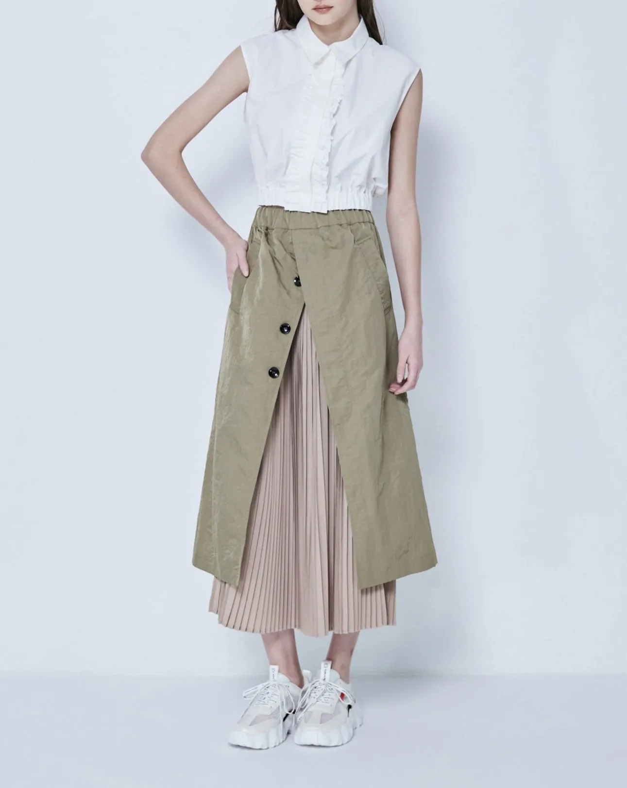 Docking Pleated Skirt