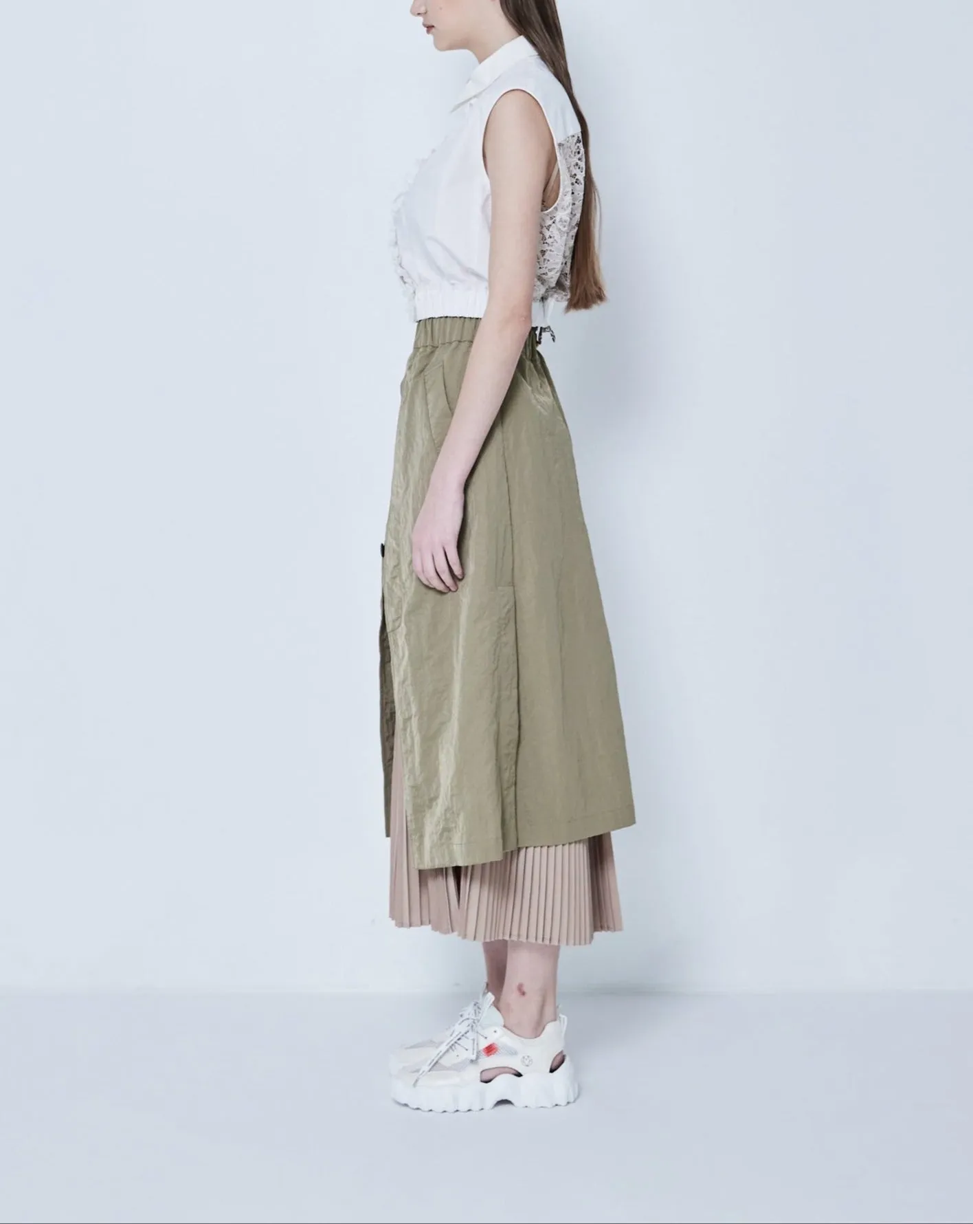 Docking Pleated Skirt