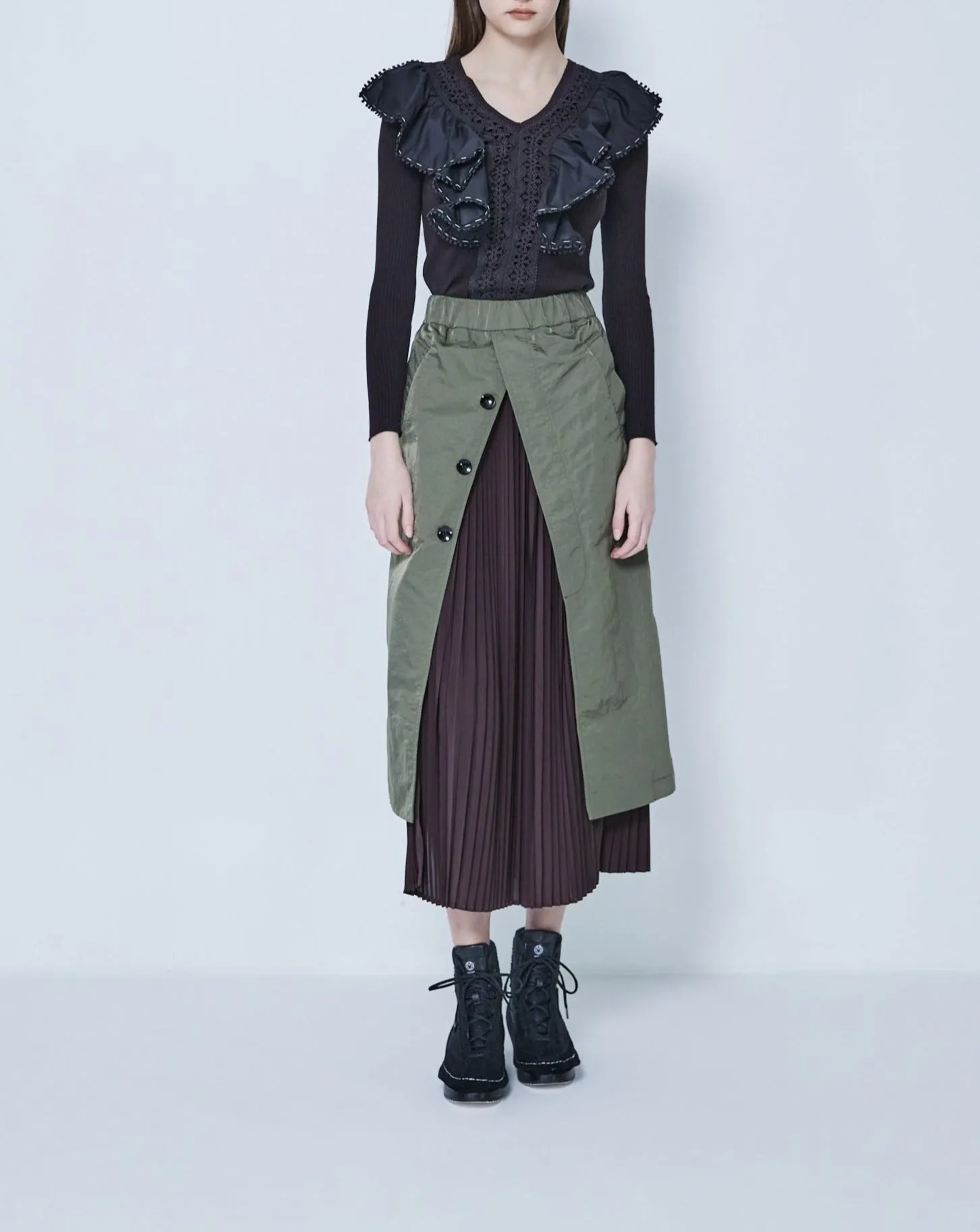 Docking Pleated Skirt