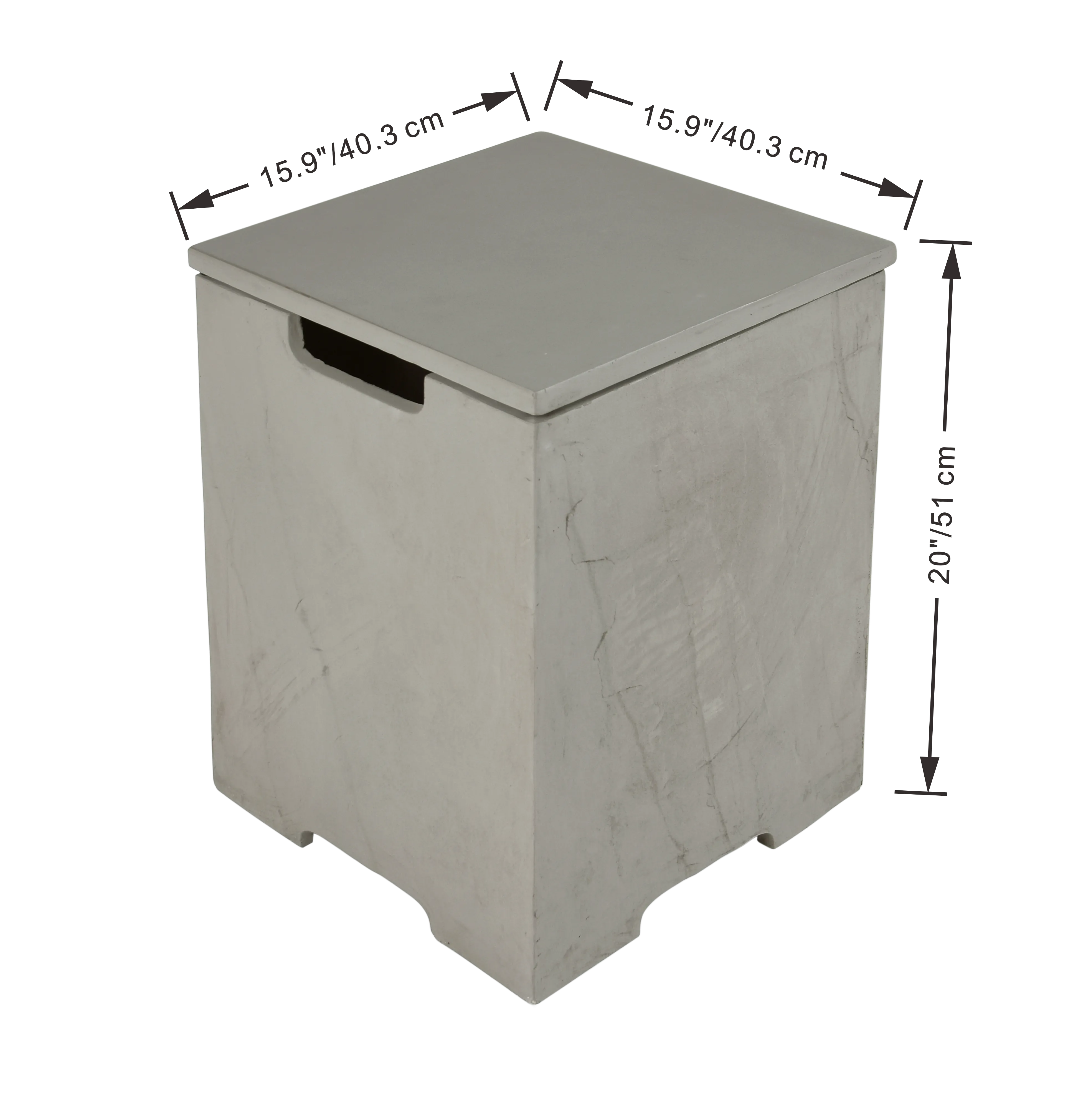 Elementi Plus OFG411SG Capertee Concrete Outdoor Fire Table