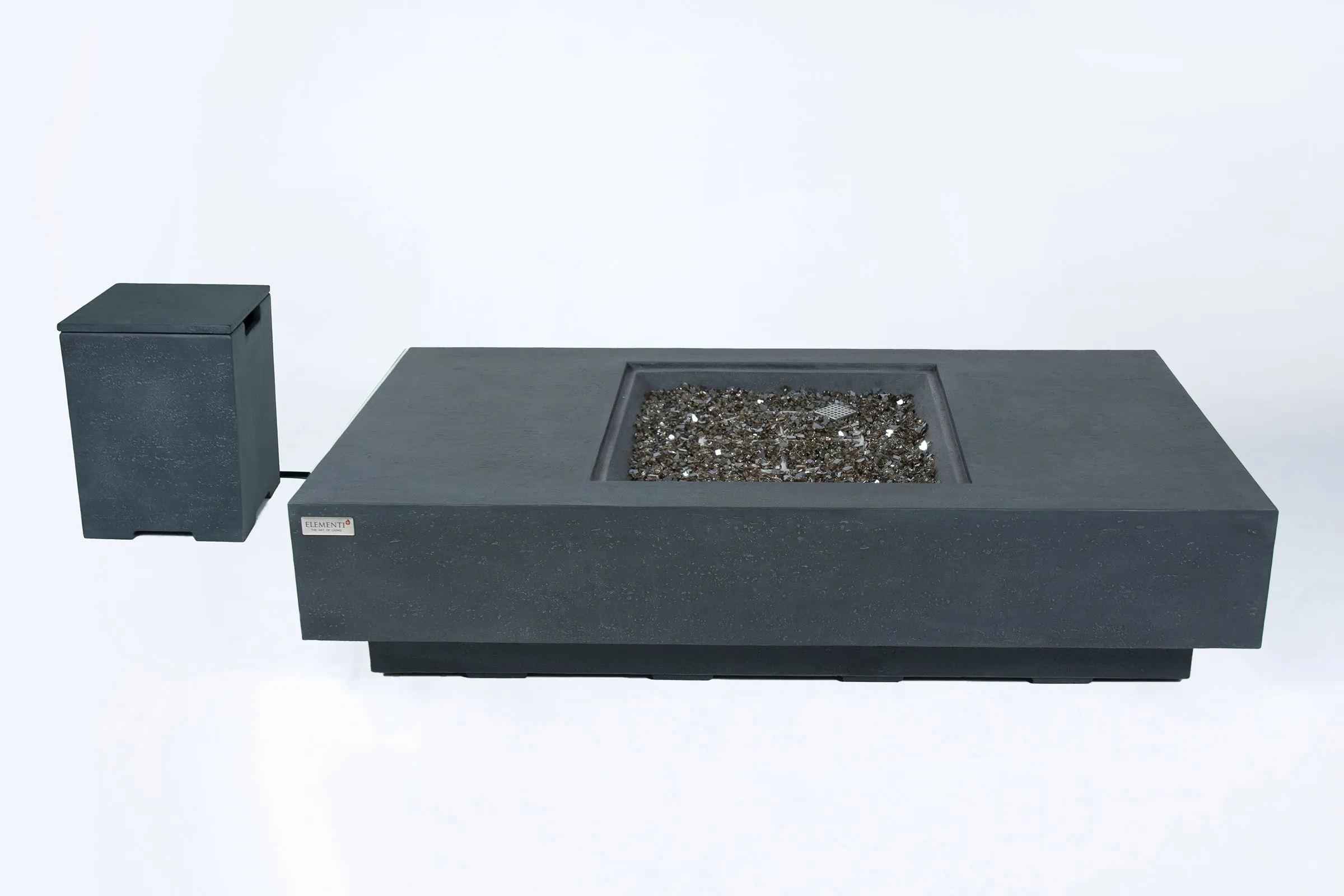 Elementi Plus OFG416DG Cannes Concrete Outdoor Fire Table