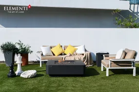 Elementi Plus OFG419DG Bergamo Concrete Outdoor Fire Table