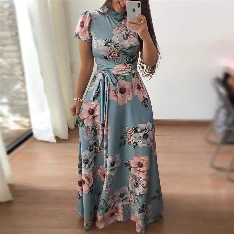 FashionSierra - Women Summer Dress Turtleneck Bandage Elegant Dresses