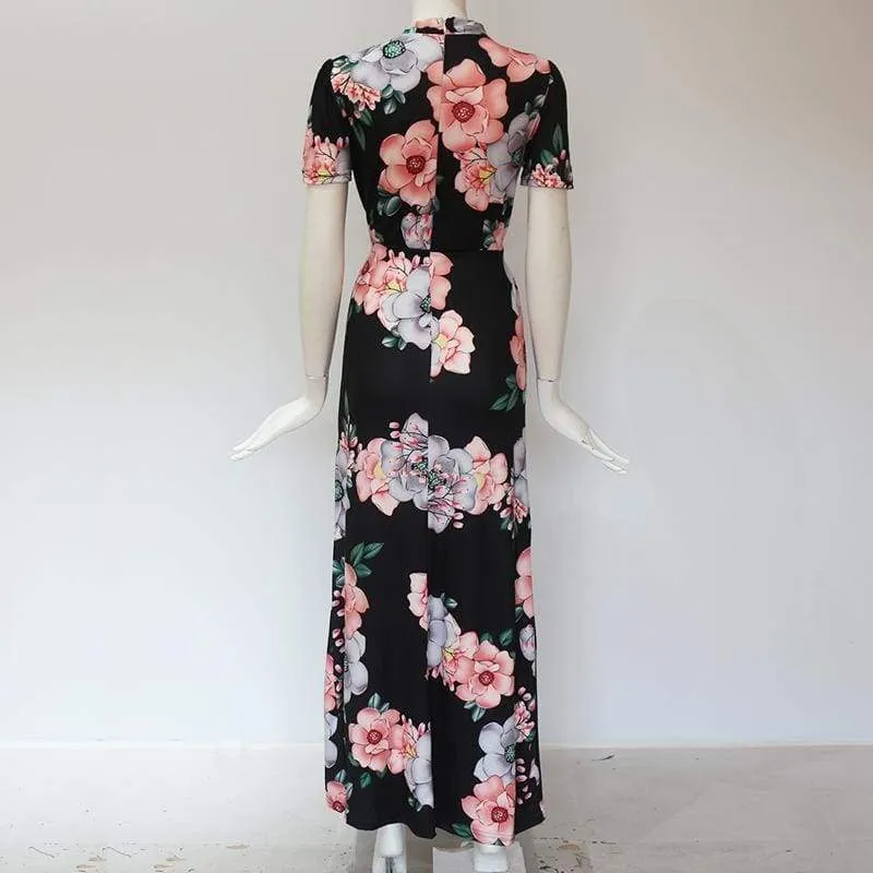 FashionSierra - Women Summer Dress Turtleneck Bandage Elegant Dresses