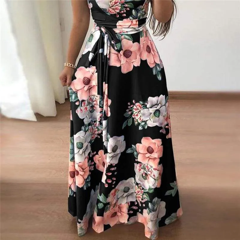 FashionSierra - Women Summer Dress Turtleneck Bandage Elegant Dresses