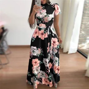 FashionSierra - Women Summer Dress Turtleneck Bandage Elegant Dresses