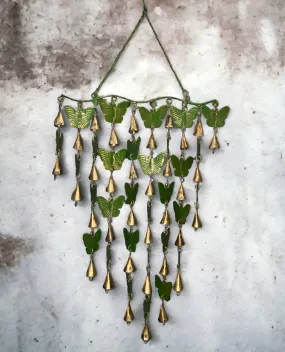 Handmade 28 Butterflies Wind chime Bells Garden Indoor Outdoor Patio Wall Décor , Bohemian Theme , Country Style Home Décor Ornaments