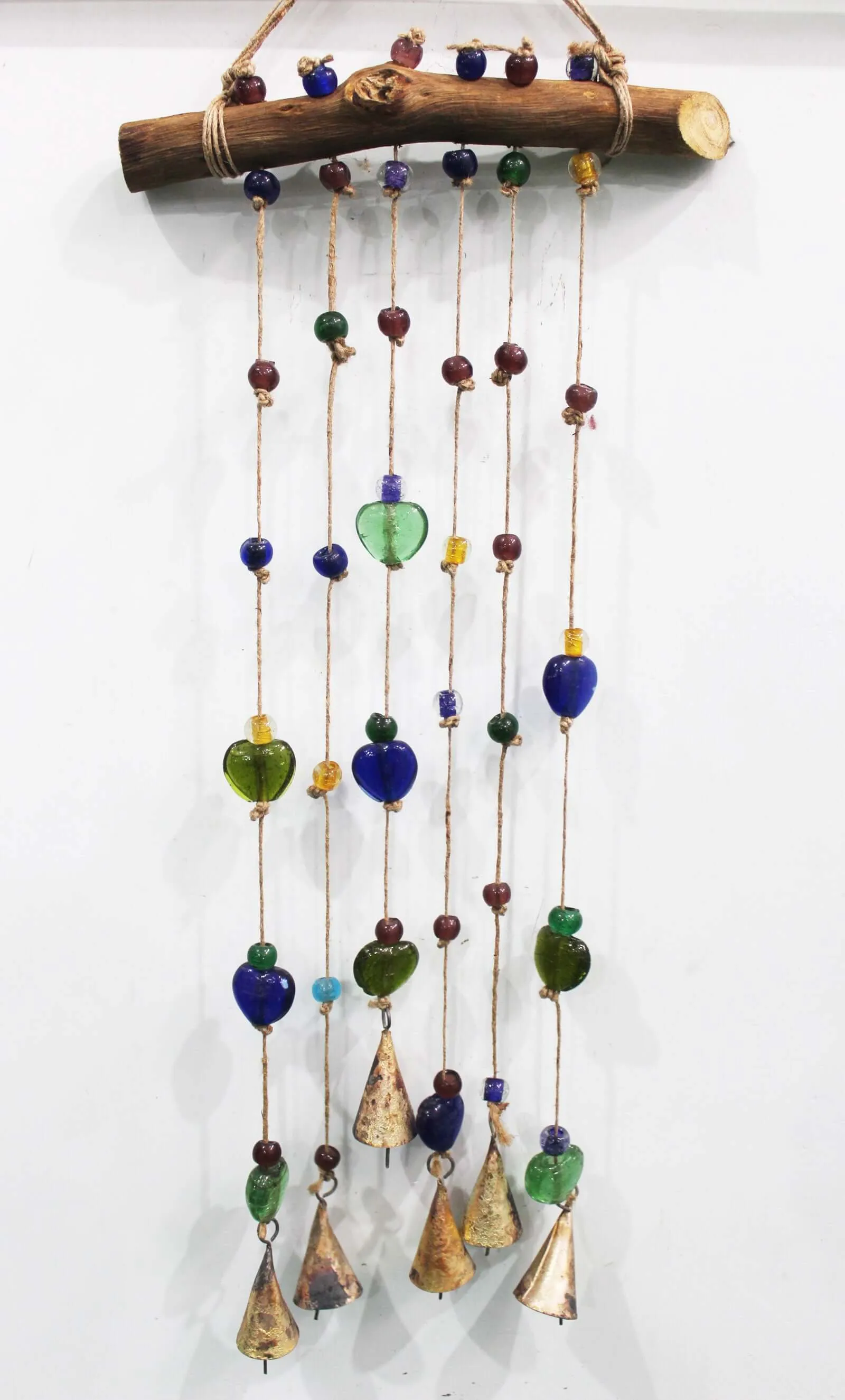 Handmade Boho Garden Hanging Chime Sun catcher Multi colour Beaded Windchime