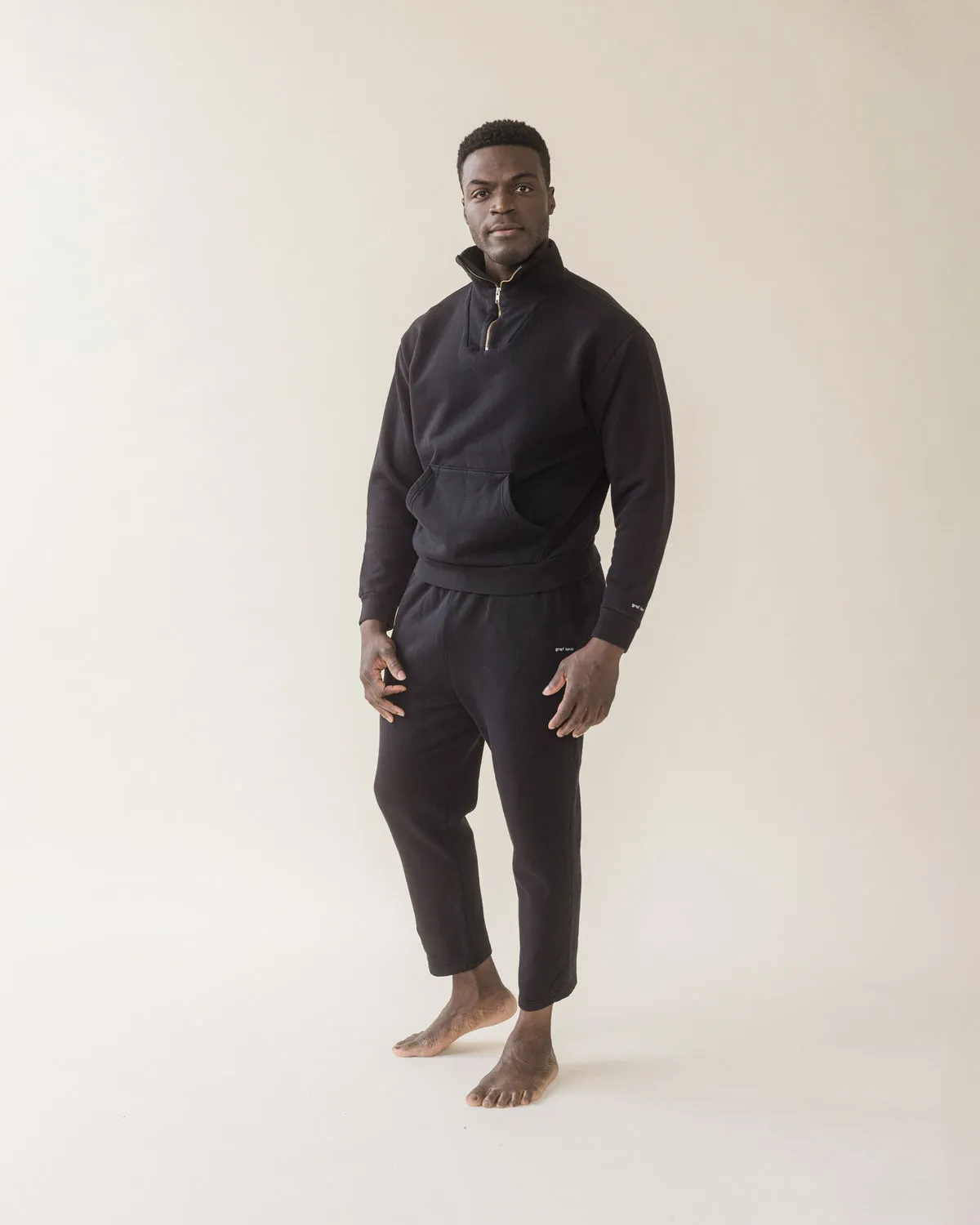 Haus Organic Cotton Fleece Quarter Zip Pullover - Final Sale