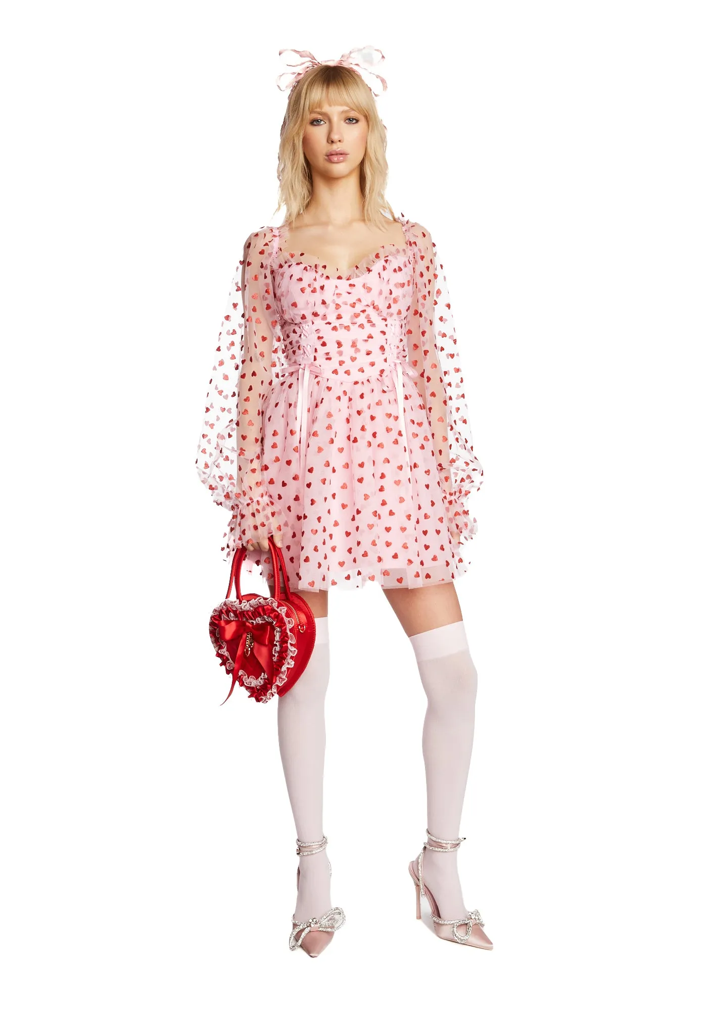 Heavenly Affair Babydoll Dress - Pink