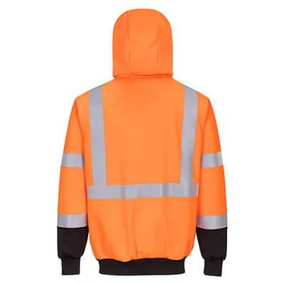 Hi-Vis Two-Tone Zipped Hoodie - All Sizes