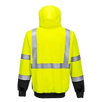 Hi-Vis Two-Tone Zipped Hoodie - All Sizes