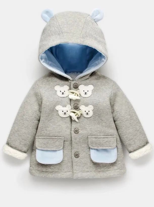 Hooded Fall Bear Coat