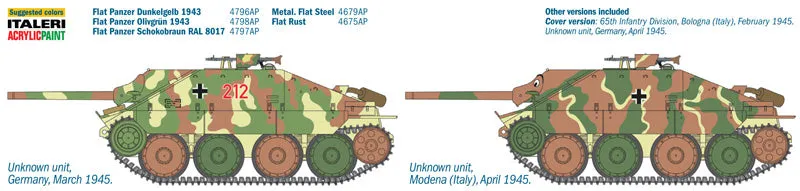 Italeri Military 1/35 Jagdpanzer 38(T) Hetzer Tank Kit