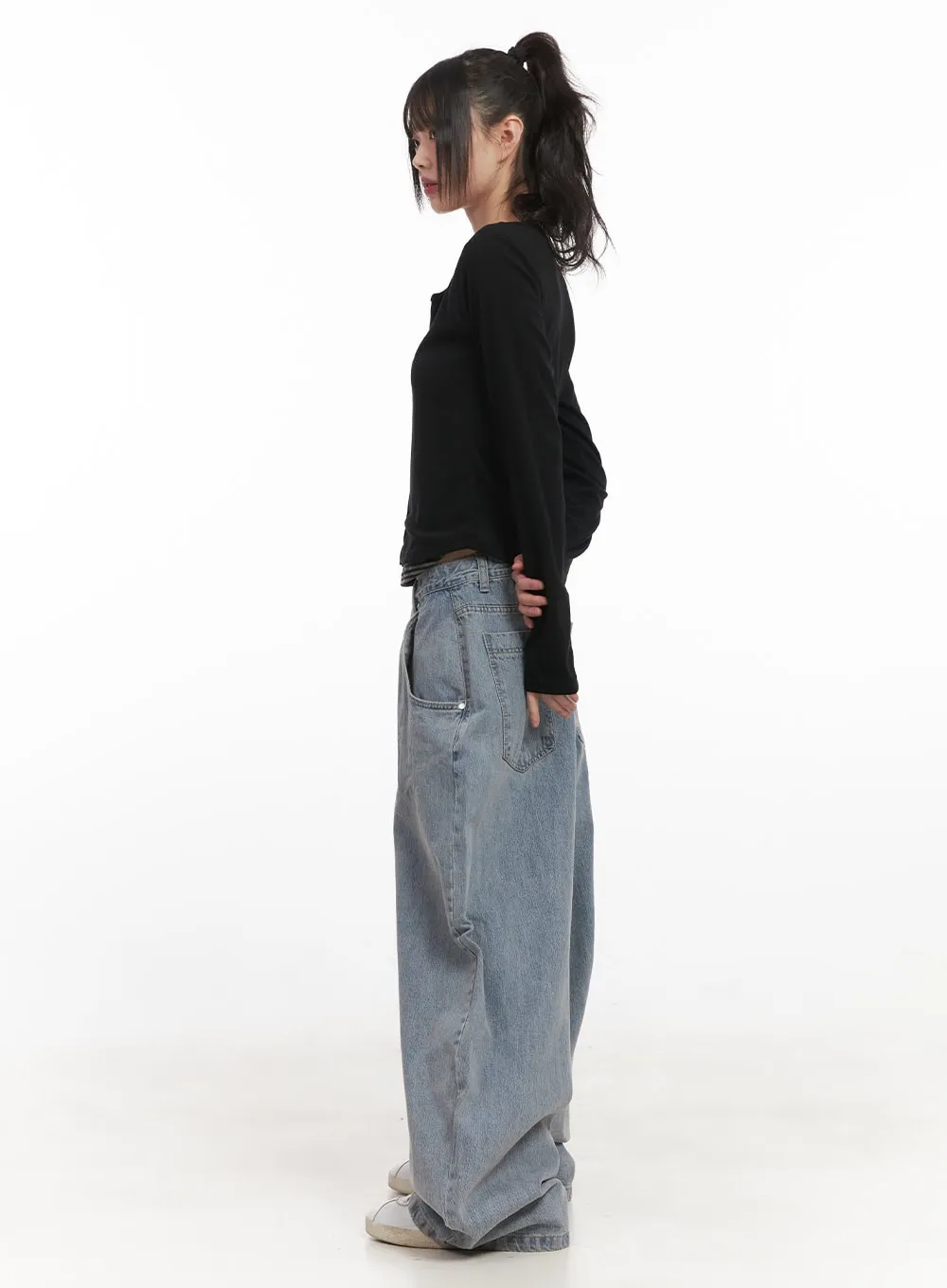 Kary Mega Oversized-Fit Jeans CJ528