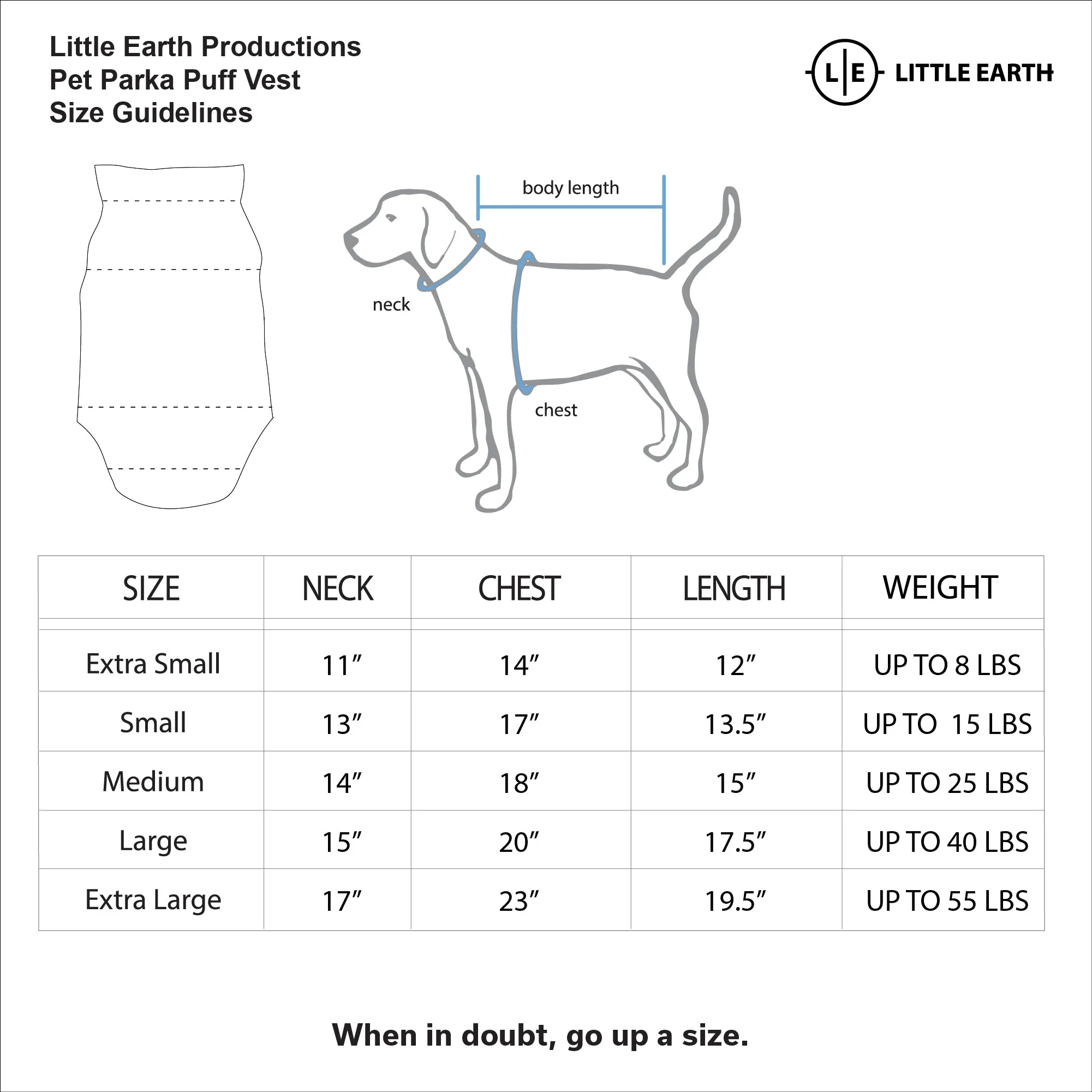 Los Angeles Rams Pet Parka Puff Vest