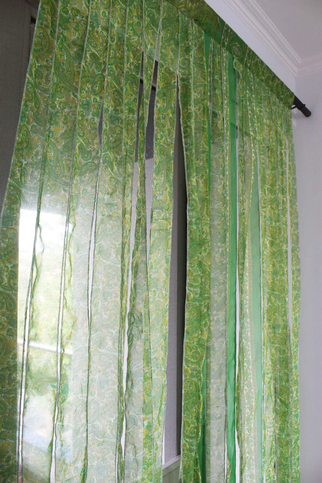 Mango Gifts New Indain Silk Sari Fabric Strip Doorway Curtain Bohemian Theme Hippy Hippie Gypsy Bohemian Decor
