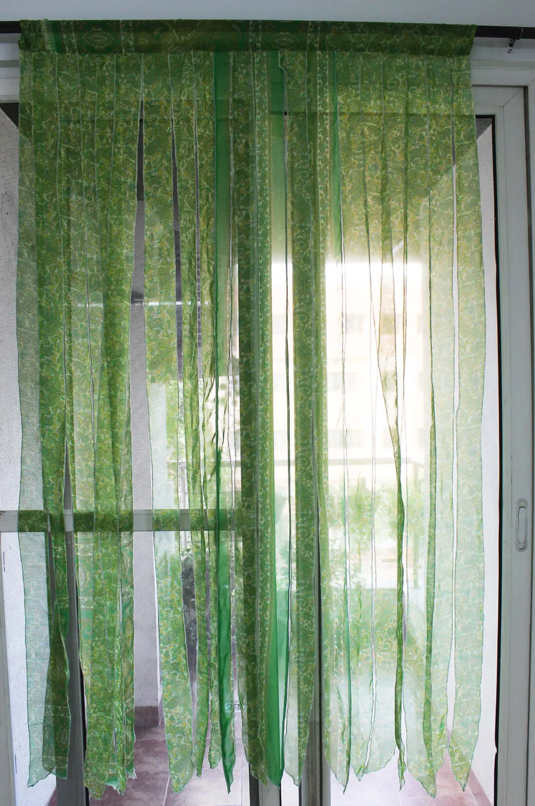 Mango Gifts New Indain Silk Sari Fabric Strip Doorway Curtain Bohemian Theme Hippy Hippie Gypsy Bohemian Decor
