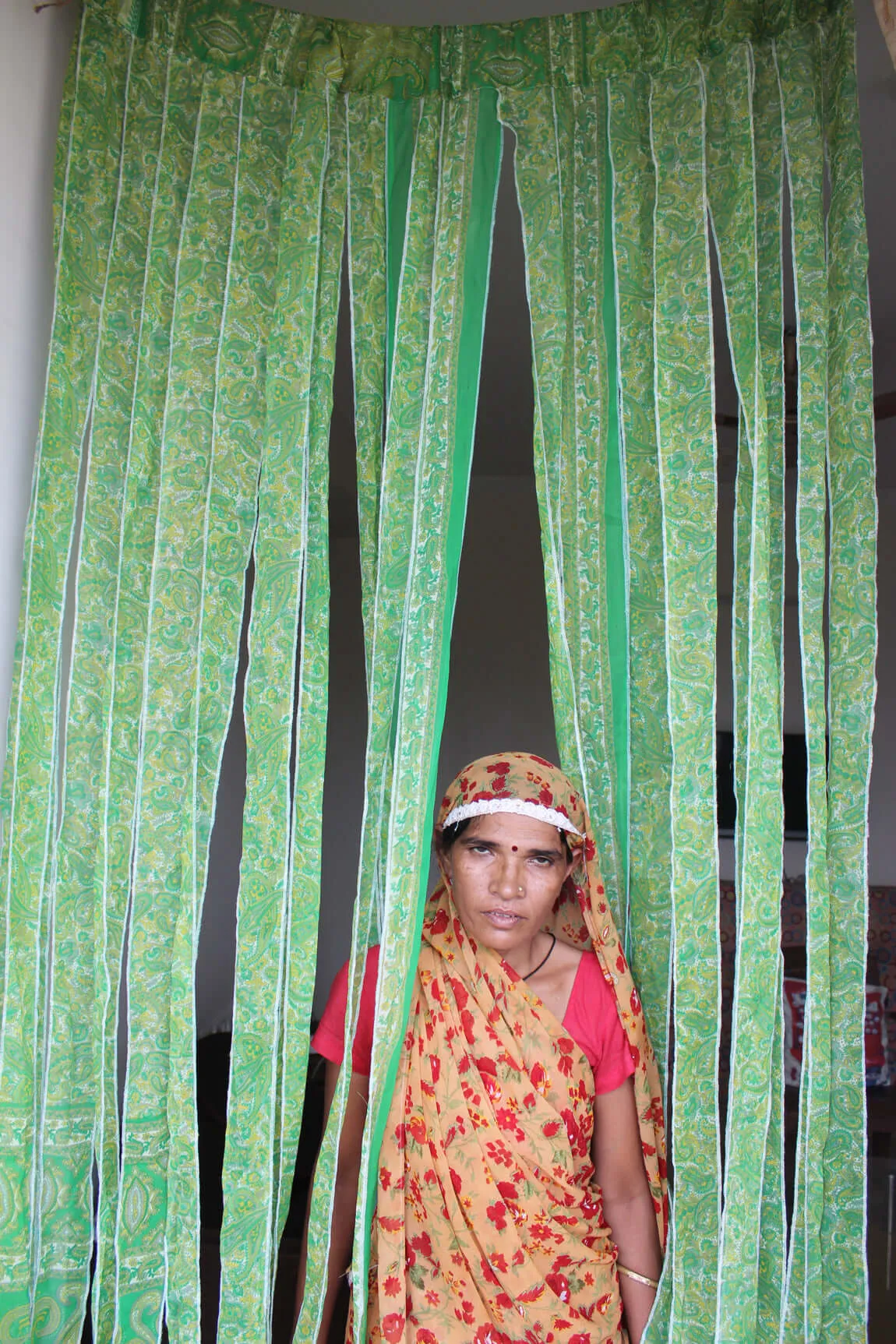 Mango Gifts New Indain Silk Sari Fabric Strip Doorway Curtain Bohemian Theme Hippy Hippie Gypsy Bohemian Decor