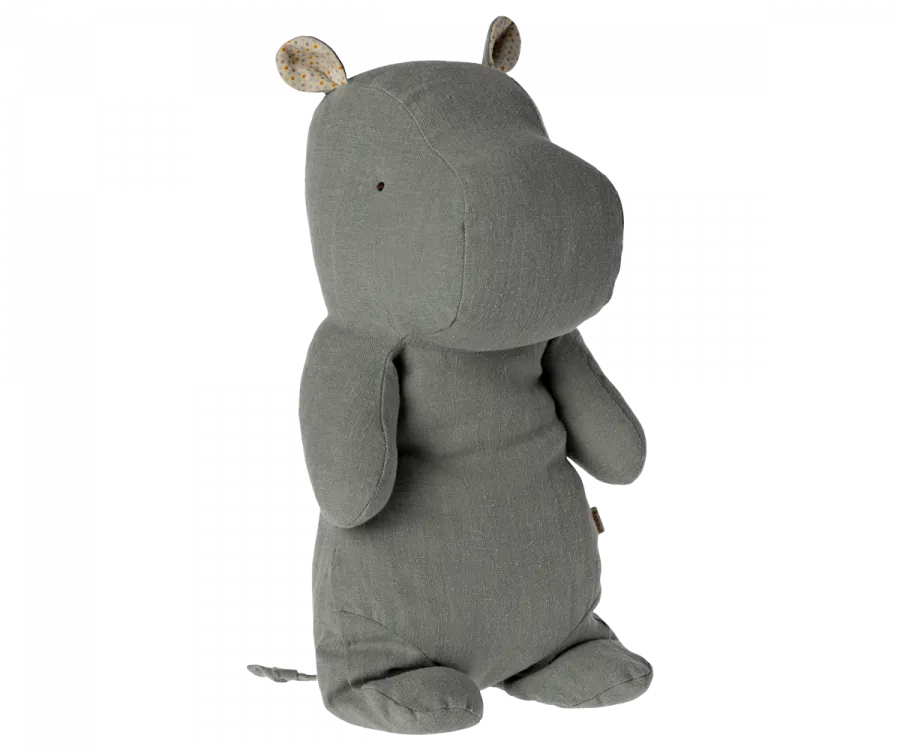 Medium Hippo Safari Friend in Chinos Green