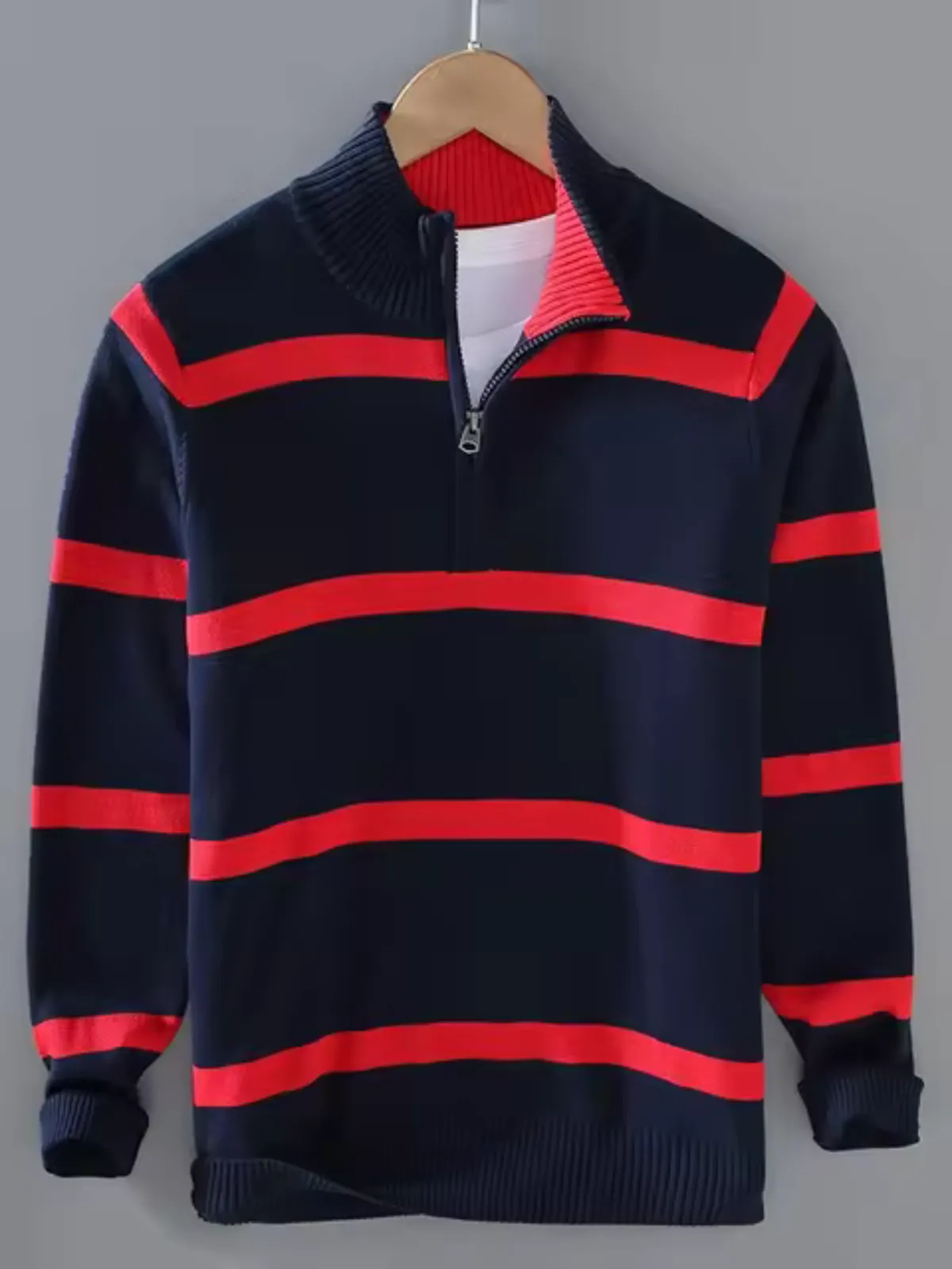 Men's Comfortable Cotton Zip Jumper for Everyday Wear | Ideal for Autumn/Winter Everyday Wear