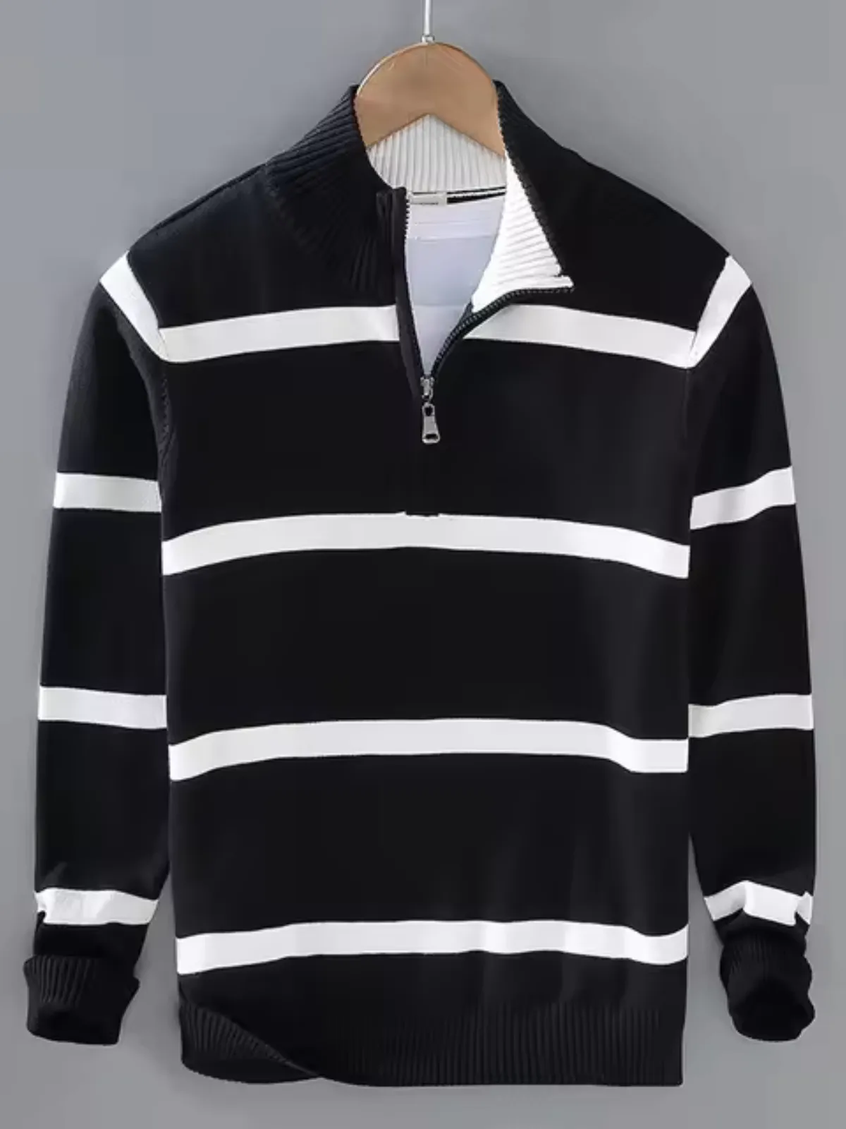 Men's Comfortable Cotton Zip Jumper for Everyday Wear | Ideal for Autumn/Winter Everyday Wear
