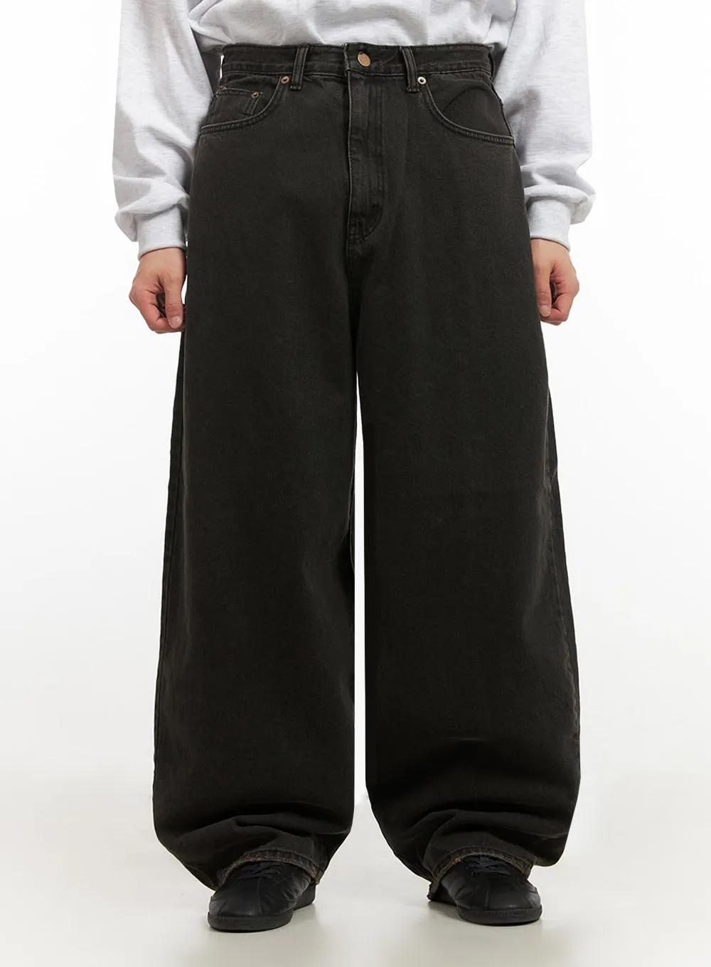 Men's Oversized Baggy Jeans (Black) IF521