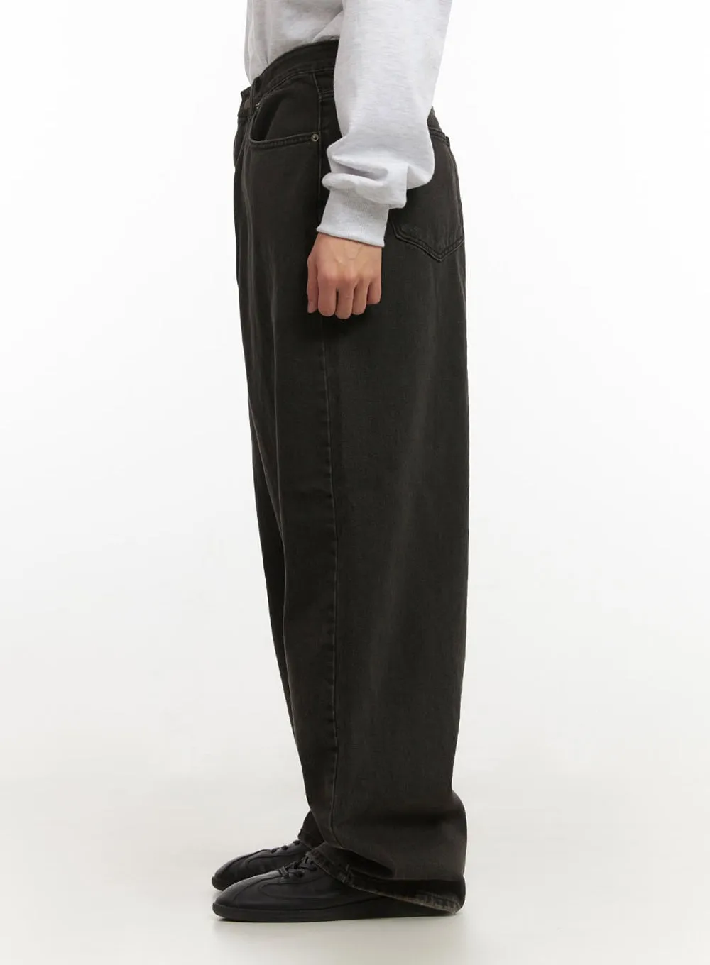 Men's Oversized Baggy Jeans (Black) IF521