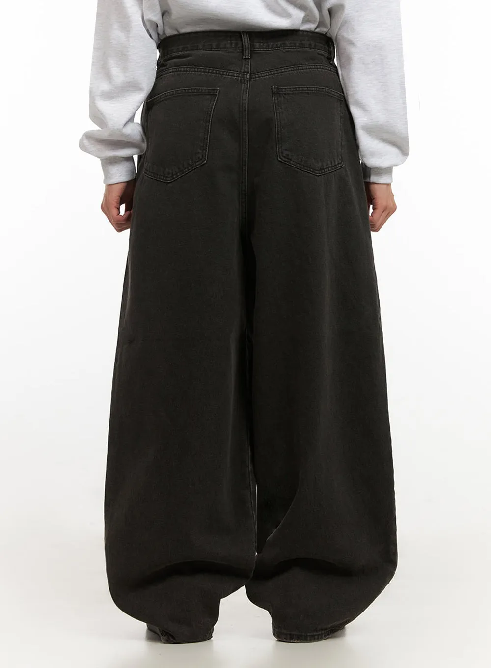 Men's Oversized Baggy Jeans (Black) IF521